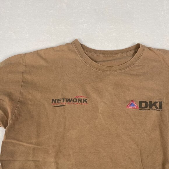 DKI Disaster Emergency Response Team Brown Distressed Bleached Discolored Tee - Picture 5 of 9